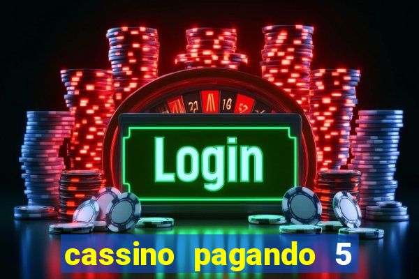 cassino pagando 5 reais no cadastro